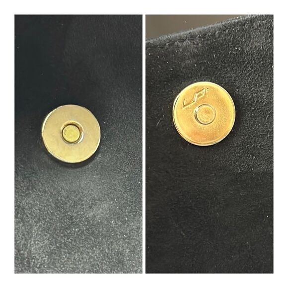 Salvatore Ferragamo Black Suede Purse Shoulder Bag Clutch Vintage Italy - Picture 14 of 14